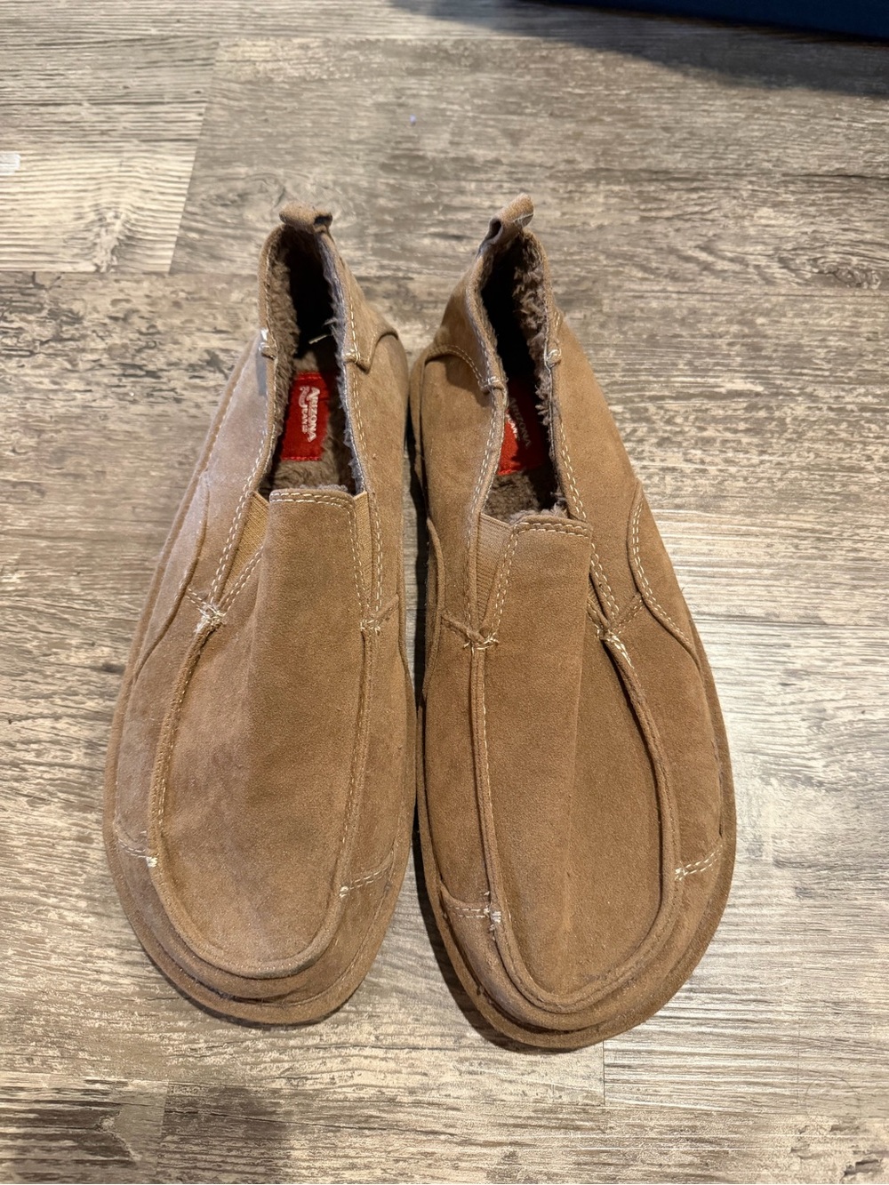 Men's Slip-On Suede Moccasin - Brown
